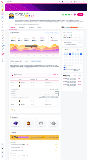 Revamped Profile Page